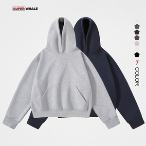 Chất Lượng Cao Tùy Chỉnh Trọng Lượng Nặng 420 GSM Drop Shoulder Hoodie Nhà Sản Xuất Boxy Cắt Áo Thun Áo - Product Image 1