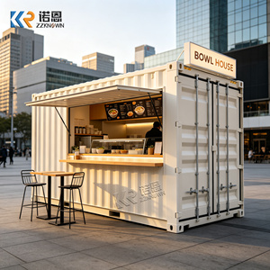 Moderne modulaire restaurant- en koffieshopindeling in een container met een keuken van roestvrij staal - Product Image 6