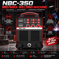 Nouvelle soudeuse MIG à gaz OBO NBC-350 350A pour la fabrication de structures en acier, faible éclaboussure, double alimentation, kit torche 5m, garantie 1 an