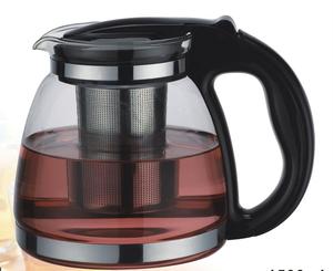 Juego de tazas de cristal para té y café, conjunto de tetera de cristal resistente al calor, a la moda, transparente, clásico, 1000ml, 1,8 L - Product Image 3