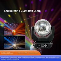 Projecteur LED DMX512 à tête mobile, boule disco miroir rotative et réfléchissante pour éclairage de scène, idéal pour fêtes, mariages, clubs et bars