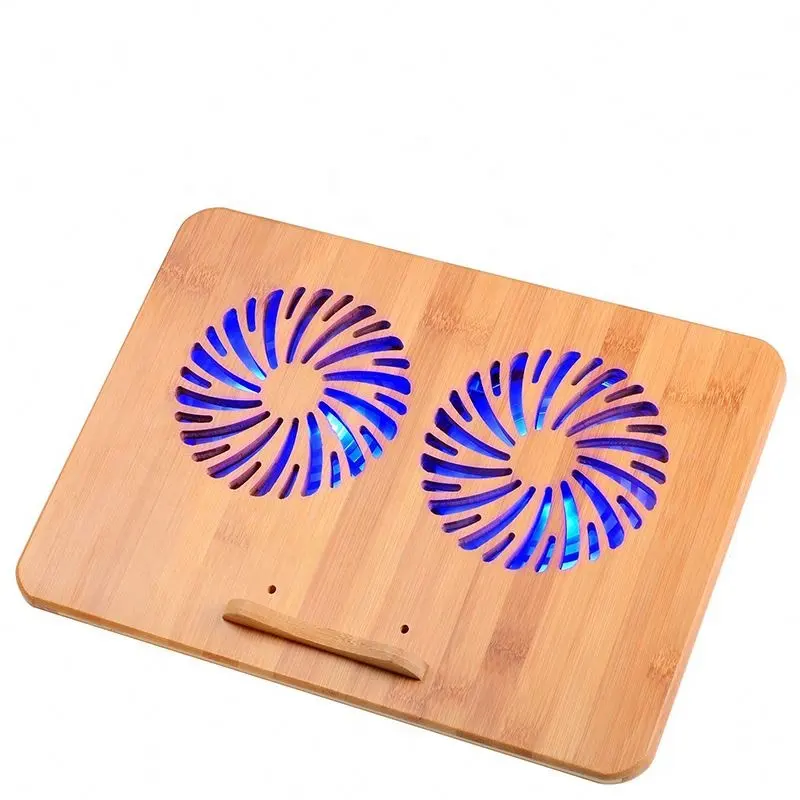 Кулер для ноутбука с логотипом на заказ, охлаждающие подкладки, Портативный Бамбуковый охлаждающий компьютерный стол для ноутбука