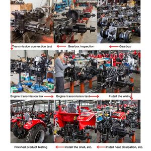 Высокомощный сельскохозяйственный трактор 4x4 90 л.с. колесный трактор с колесом по низкой цене 4WD дизельный двигатель - Product Image 5