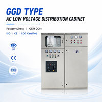 Armoire de distribution d'énergie triphasée basse tension GGD IP40, panneau de commande direct usine pour projets industriels
