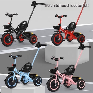 Tricycle à pédales <span class=keywords><strong>pour</strong></span> enfants, modèle monobloc, en plastique, <span class=keywords><strong>pour</strong></span> les 1-3-6 ans, livraison gratuite - Product Image 3