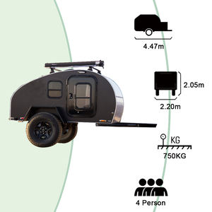 Tutto il terreno leggero Mini Caravan rimorchio da viaggio a goccia con doccia <span class=keywords><strong>per</strong></span> <span class=keywords><strong>campeggio</strong></span> all'aperto e vendite - Product Image 3