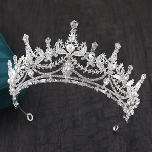 Euro-american Flower Alloy Crowns <strong>for</strong> Queens Elegance Handmade Crystal Bridal Headwear Temperament Sweet <strong>Hair</strong> <strong>Accessories</strong> <strong>Women</strong> - Product Image 5