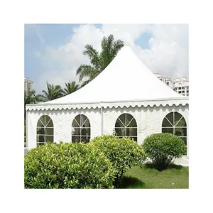 आसान सफेद तिरपाल छत मंडप अवकाश तम्बू आउटडोर समारोह के लिए सर्वश्रेष्ठ व्यापार शो पगोडा तम्बू