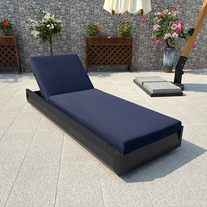 Luxury Aluminum Outdoor Sun Lounger <strong>Sunbed</strong> Thickened <strong>Cushion</strong> for Garden Patio Hotels Swimming Pool for Sunbathing Beach Lounger - Product Image 1