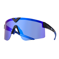 Fabricant de lunettes de sport OEM, logo personnalisé, cyclisme, course à pied, TR90, semi-sans monture, verres polarisés bleus, protection UV400