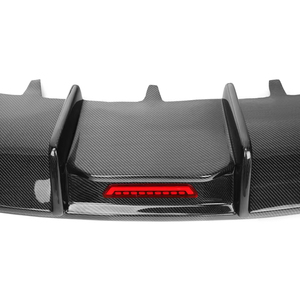 Diffuseur de pare-chocs arrière en Fiber de carbone véritable de Style A7 S7 <span class=keywords><strong>KB</strong></span> avec Led pour Audi A7 S7 C7 <span class=keywords><strong>2009</strong></span> 2010 2011 2012 2013 2014 2015 - Product Image 5