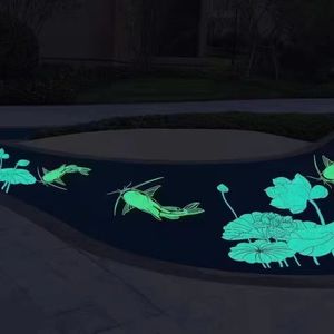 Groothandel Lichtgevende Stenen En Kasseien Kiezelstenen Gloeien Dark Glas Chips Terrazzo Betonnen Vloerstenen Voor Aquaria - Product Image 5