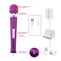 JoyPark 10-Gang Dual-Voltage Wasserdichter Medizinischer TPE & ABS Körper-Vibrator für Weibliche G-Punkt- und Klitoris-Stimulation