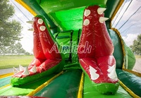 Jeu d'obstacles gonflable de crocodile pour enfants, personnalisable en usine, attrayant pour les jardins, pour l'escalade