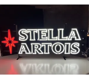 Aangepaste Logo Schrijven Woord Led Neon Flex Teken Acryl Faux Neon Teken Voor Bar Teken