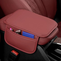 Pochette de rangement universelle mince pour accoudoir de voiture amélioré avec housse de protection simple et plate