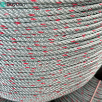 Corde en polypropylène (PP) agricole à 3 brins de 6 mm, haute résistance, résistante aux intempéries, couleur blanche, pour l'emballage et l'agriculture