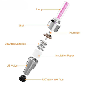 1ชิ้นไฟจักรยานเซ็นเซอร์เคลื่อนไหวไฟ LED ถนน MTB วาล์วยางจักรยานหมวกล้อยางไฟ LED อุปกรณ์เสริมจักรยานไฟนีออนแฟลช