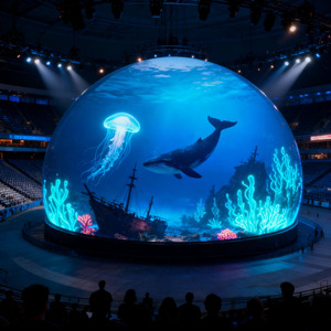 Tùy chỉnh kích thước nửa Sphere LED Video bóng màn hình bán cầu LED màn hình <span class=keywords><strong>Globe</strong></span> Immersive LED bán cầu hiển thị - Product Image 1