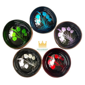 Bol en noix de coco laqué artisanal de haute qualité du Vietnam, design créatif, décoratif, léger, durable, écologique, pour un usage domestique - Product Image 6