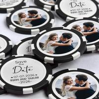 Jetons de poker de mariage OEM ODM en ABS personnalisés, jetons de casino, jetons de boisson pour événements, fabriqués en Chine