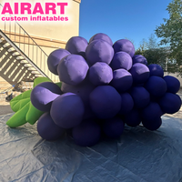 Ballons Gonflables Promotionnels Géants en Forme de Grappe de Raisins en Tissu Oxford 420D pour Décoration de Centre Commercial