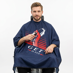 Barber Cape Printed Patriotic Graphic <b>Waterproof</b> Hair Cutting Gown Snap Closure Salon Styling Apron Barber Capes - Product Image 5