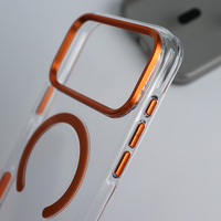 Coque de téléphone en acrylique transparente avec chargement magnétique sans fil, antichoc, pour iPhone 17, fabricant OEM ODM Chine