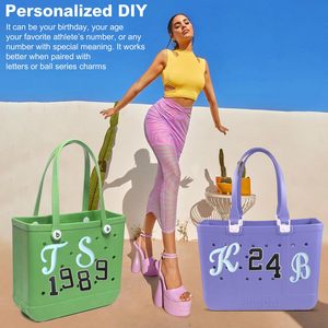 Números Decorativos para Bolsos Bogg, Accesorios Universales Simply Southern del 0 al 9, Insertos de Goma para Bolsos de Playa, Números DIY - Product Image 4