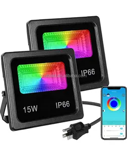 Thiết Kế Mới An Ninh Ngoài Trời Rgb Powered Đèn Pha Phản Xạ 100W Rgb Flood Light