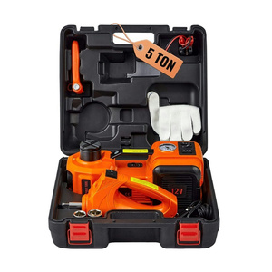 رافعة أرضية كهربائية محمولة 3 في 1 سعة 5 طن 12 فولت مع مضخة هواء ومفتاح ربط كهربائي لصيانة السيارات - Product Image 3