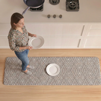 PVC Kitchen Mat Anti-Fatigue Comfort Standing Mat Runner Rug Durable Dirty-Resistant Non-Slip Washable