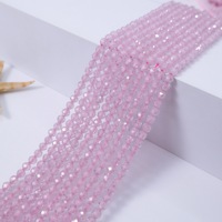 Perles en Zircon Cubique Rondes Facettées de 2mm et 3mm Entièrement Percées en Gros, Fils de Perles Libres pour la Fabrication de Bijoux, Bracelets et Colliers DIY