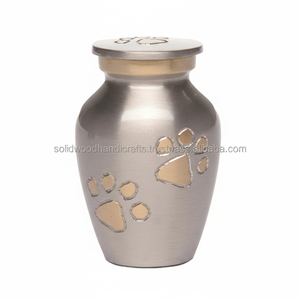 Urnes funéraires en laiton pour chats et chiens Urnes funéraires commémoratives pour animaux de compagnie pour cendres de chat et de chien Urnes en gros à bas prix - Product Image 1