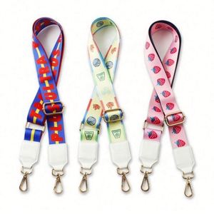 Sangle de ceinture en cuir PU et sangle en coton uni de luxe avec boucle réglable pour sacs messager - Couleur et design personnalisables - Product Image 4