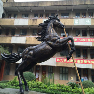 Bronze Horse Sculpture Outdoor Square Garden Landscape Handmade Animal Shape Figure HX112 - Product Image 4