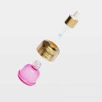 Botol Serum Kaca Kosong Premium 20ml 30ml Bulat dengan Logo Kustom, Wadah Serum Wajah Minyak Esensial