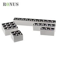 3W x 5 ampoules au plafond, rectangulaire en Aluminium 15W vers le bas COB Spot LED lumière linéaire montage en Surface Downlight