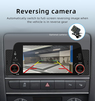 BQCC Autoradio 1 Din 5 pouces avec CarPlay, amplificateur stéréo, caméra de recul, lecteurs MP3/MP4, dashcam, écran tactile, aide au stationnement, montage sur tableau de bord