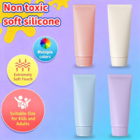 Jouet anti-stress souple en TPR, couleur crème, à presser, pour enfants de 5 à 7 ans et adultes