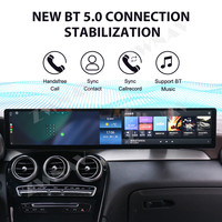 Écran radio de voiture Android 14 double 12,3 pouces ZWNAV pour Mercedes Benz Classe C W205 2015-2022, CarPlay sans fil, autoradio 4G