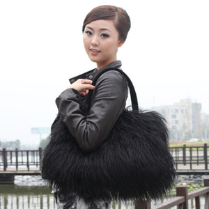 Nuovo arrivo Jtfur grossisti fornitore di cina borsa da donna in vera pelliccia di pecora borsa a mano - Product Image 2