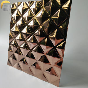 VV123 самый популярный 304 класса тисненый лист из нержавеющей стали цвета розового золота для строительства интерьера - Product Image 6