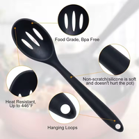 Ensemble d'ustensiles de cuisine 10 pièces, outils de cuisson en silicone de qualité alimentaire, ustensiles de cuisine antiadhésifs, ensemble d'accessoires de cuisine sûrs pour la cuisson et la pâtisserie