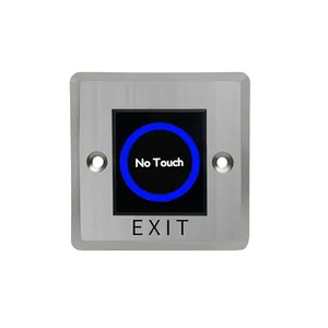 Waterproof Custom LOGO NO Touch Door Access Control Garage Stainless Steel Infrared Sensor Access Control Switch Exit Button