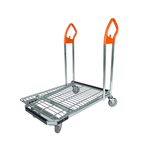 चीन आपूर्तिकर्ता बड़े हैंडल वेयरहाउस केज रोल प्लेटफॉर्म ट्रॉली - Product Image 2