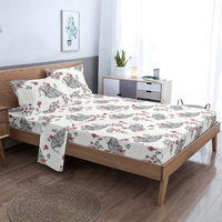 Fabricant Ensemble de draps de lit en microfibre de polyester 100% à coudre personnalisable Ensemble de draps d'hôtel en gros