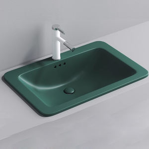 Lavabos encastrés évier moderne à la pointe de la technologie Cuve à linge poêle <span class=keywords><strong>en</strong></span> terra cuvette unique Navire <span class=keywords><strong>en</strong></span> marbre-grès au-dessus du comptoir - Product Image 4