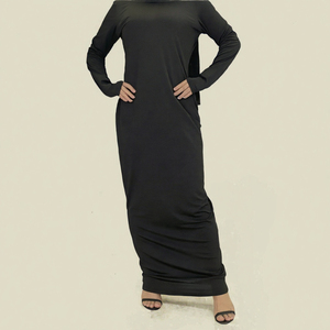 Robes musulmanes pour femmes, respirantes, en spandex, à manches longues, longueur au sol, pour adultes, à porter au quotidien - Product Image 3