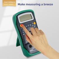 Multimètre numérique miniature portable 600V AC/DC 10A Mesure DC/AC Usage domestique Auto-ranging Auto-power Continuité automatique